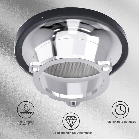 Aluminum Air Filter Velocity Stack for CV40 Carburetor Harly Davidson Dyna/Sportster 883 1200 /Heritage Softail/Electra Glide/Fatboy/Night Train (Silver) in Kuwait