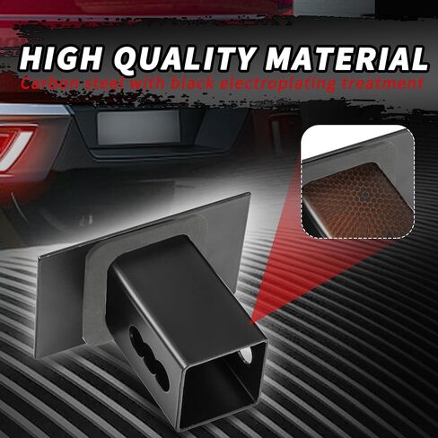 Premium American Flag Metal Trailer Hitch Cover - Fits 2 Inch Receivers, Compatible with Pickup, SUV, Jeep, Cars, Trucks Accessories (Matte Black) in Saudi Arabia