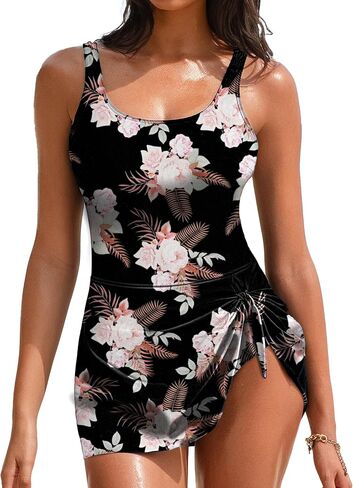 Buauty One Piece Swimdress Swimsuits for Women Tummy Control Swim Skirt Bathing Suit for Women 2025 in Saudi Arabia