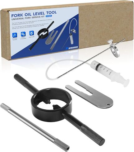 Universal Motorcycle Fork Spring Compressor Tool Kit Compatible with Most Upside Down Streetbike & Motorcycle Forks in Kuwait