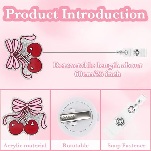 Funny Nurse Badge Reel for ID Card Preppy Teacher Badge Reels Retractable Gifts for Nurse Teacher NP RN LPN CNA Medical Worker Accessories for Work in Saudi Arabia