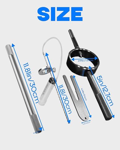 Universal Motorcycle Fork Spring Compressor Tool Kit Compatible with Most Upside Down Streetbike & Motorcycle Forks in Kuwait