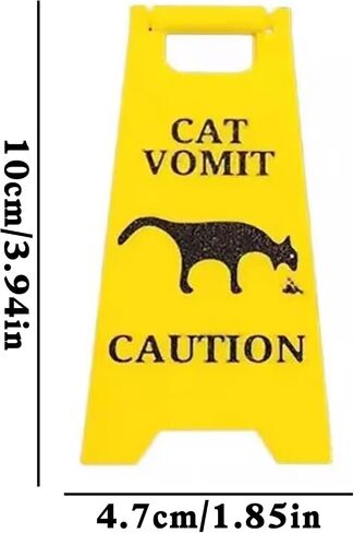 علامة القيء Cat 2pcs-مثالية للزينة ذات الطابع القطط ، تحذيرات بارعة ، وهدايا مبهجة لعشاق القط in Saudi Arabia