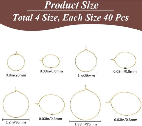 1 صندوق 160pcs 20mm 25mm 30mm 35mm 35mm Glass Charm حلقات سحر الفضة الفضية التي تصفح الأطواق الصغيرة النحاس الأصفر. in Saudi Arabia