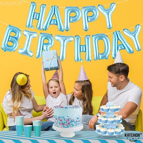 KatchOn, Green Happy Birthday Balloon Banner - 16 Inch | Green Mylar Foil Balloon For Happy Birthday Decorations | Birthday Sign Banner For Birthday Party Decorations in Saudi Arabia