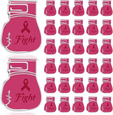 Ecally 50 Pcs Breast Cancer Awareness Pins Pink Ribbon Dove Pins Fight Breast Cancer Awareness Pins for Charity Public Recognition Survivor Campaign in Kuwait