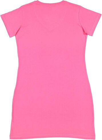 LAT Ladies 100% Cotton Jersey Short Sleeve V-Neck Swim Cover-up Dress (3522) in Saudi Arabia