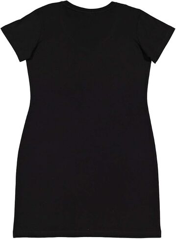 LAT Ladies 100% Cotton Jersey Short Sleeve V-Neck Swim Cover-up Dress (3522) in Saudi Arabia