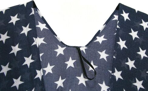 Modena Women's American Flag Print Duster Beach Cover Up Kimono Topper in Kuwait