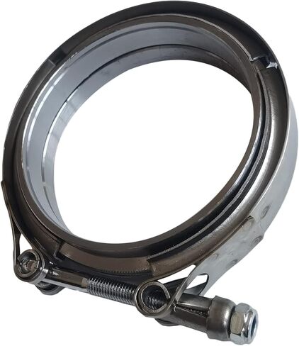 4 Inch 4" V Band Clamp 304 Stainless Steel Turbo Exhaust Down pipes Flange Kit, Racing Ford Pickup Truck Exchange Exhaust Accessories in Saudi Arabia
