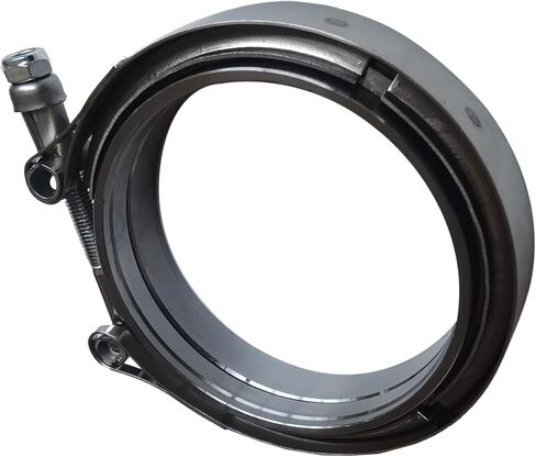 4 Inch 4" V Band Clamp 304 Stainless Steel Turbo Exhaust Down pipes Flange Kit, Racing Ford Pickup Truck Exchange Exhaust Accessories in Saudi Arabia