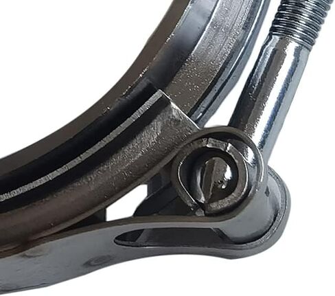 4 Inch 4" V Band Clamp 304 Stainless Steel Turbo Exhaust Down pipes Flange Kit, Racing Ford Pickup Truck Exchange Exhaust Accessories in Saudi Arabia