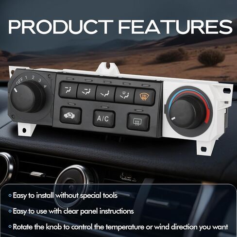وحدة مكيف الهواء في المناخ الأمامي A/C وحدة تكييف الهواء لـ Honda Accord 1998 1999 2000 ، لـ Honda Odyssey 1998-2004 Switch A/C Control | استبدال# 79600-S84-A01ZA 599-268 in Kuwait