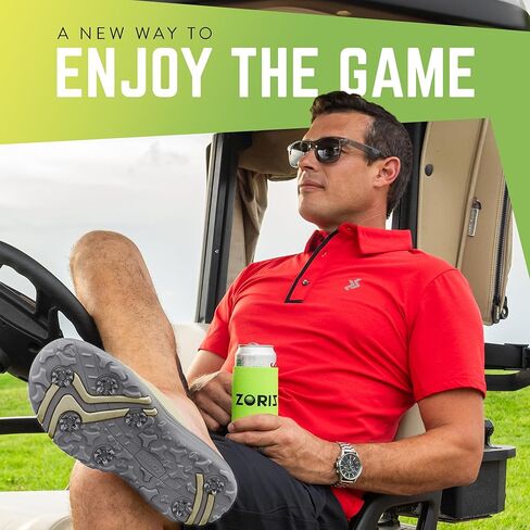 ZORIZ Golf Slides for Men and Women, Sports Slip On Sandals With Removable Spikes, Golf Footwear With Deeper Heel Cup and Higher Sidewalls for Secure Comfort in Saudi Arabia