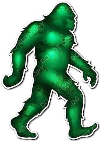 Decals by Haley Brown 12-inch Sasquatch Bigfoot Sticker - Decal Sticker for Car, Truck, Bumper - 3M Vinyl Decal for Vehicle, Indoor/Outdoor Use Sticker, Patriotic Yeti Design in Saudi Arabia