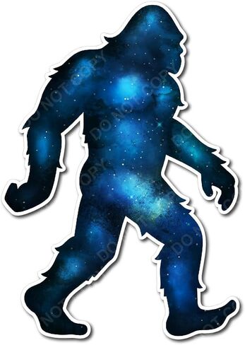 Decals by Haley Brown 12-inch Sasquatch Bigfoot Sticker - Decal Sticker for Car, Truck, Bumper - 3M Vinyl Decal for Vehicle, Indoor/Outdoor Use Sticker, Patriotic Yeti Design in Saudi Arabia
