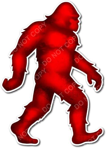 Decals by Haley Brown 12-inch Sasquatch Bigfoot Sticker - Decal Sticker for Car, Truck, Bumper - 3M Vinyl Decal for Vehicle, Indoor/Outdoor Use Sticker, Patriotic Yeti Design in Saudi Arabia