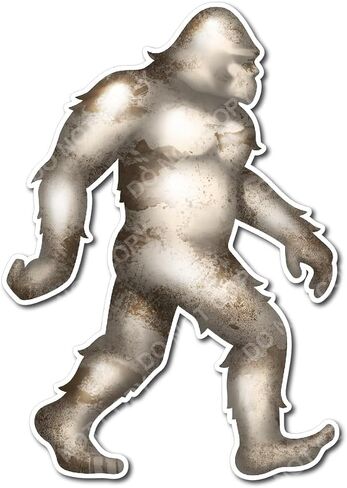 Decals by Haley Brown 12-inch Sasquatch Bigfoot Sticker - Decal Sticker for Car, Truck, Bumper - 3M Vinyl Decal for Vehicle, Indoor/Outdoor Use Sticker, Patriotic Yeti Design in Saudi Arabia
