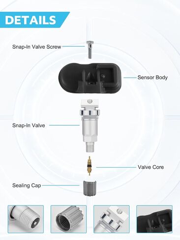 Upgrade TPMS Tire Pressure Sensors 433MHz Compatible with Nissan 2019-2023 Altima 2014-2020 Rogue Replaces# 407003VU0A 407004CB0A 407004CB0B (4PCS) in Saudi Arabia