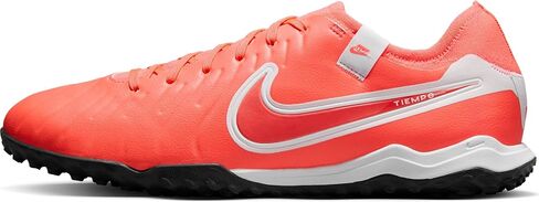 Nike Tiempo Legend 10 Pro Turf Low-Top Soccer Shoes (DV4336-800, Hot Lava/White) in Saudi Arabia