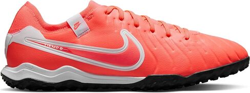 Nike Tiempo Legend 10 Pro Turf Low-Top Soccer Shoes (DV4336-800, Hot Lava/White) in Saudi Arabia