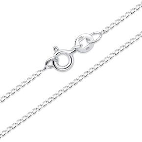 Amberta Solid 925 Sterling Silver Chain للنساء الرجال | فائقة الرقيقة الرقيقة وربط المربع القوي كبح سنغافورة ثعبان الأفعى قلادة رقيقة 12/18/20/22/24 بوصة in Kuwait
