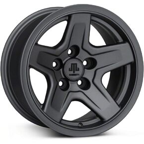 Mammoth Boulder Matte Black Wheel; 17x9; -6mm Offset Compatible For 07-18 Jeep Wrangler JK in Kuwait
