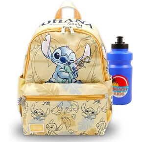 Stitch Mini Backpack for Kids Set - Bundle with 13" Disney Bag with Front Pocket and Water Bottle | Disney Lilo and Stitch Backpack Purse in Kuwait