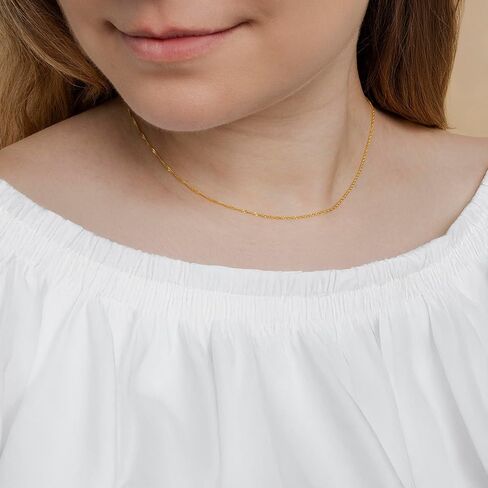 Amberta Solid 925 Sterling Silver Chain للنساء الرجال | فائقة الرقيقة الرقيقة وربط المربع القوي كبح سنغافورة ثعبان الأفعى قلادة رقيقة 12/18/20/22/24 بوصة in Kuwait