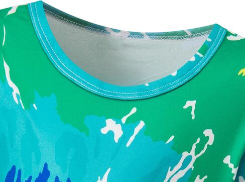 Girls Kids 60s 70s Hippie Costume Dresses Disco Outfits Party Clothes with Necklace Earrings Sunglass in Kuwait