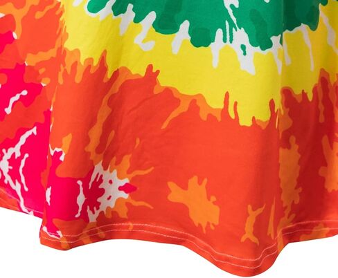 Girls Kids 60s 70s Hippie Costume Dresses Disco Outfits Party Clothes with Necklace Earrings Sunglass in Kuwait