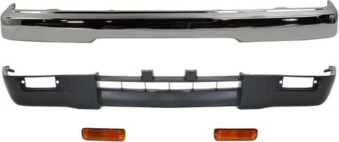 Garage-Pro Bumper Kit for Toyota Tacoma Base DLX SR5 1995-1997 Front 4WD Chrome Steel Replaces # 5210104080 TO1002156 8152035110 TO2530122 8151035110 TO2531122 5391104051 TO1095175 in Saudi Arabia