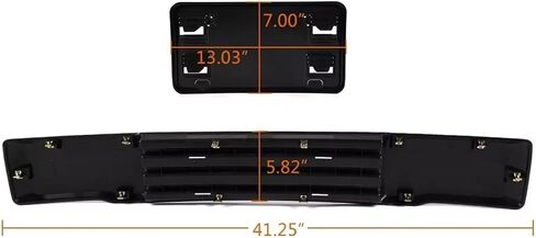 Front Bumper Trim & License Panel Plate Bracket Trim for 2015-2017 Ford F-150 F150 in Saudi Arabia