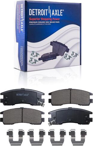 Detroit Axle - Brake Kit for 06-10 Chevrolet Impala, 06-07 Monte Carlo Replacement Disc Brake Rotors Ceramic Brakes Pads 2006 2007 2008 2009 2010 Front and Rear in Saudi Arabia