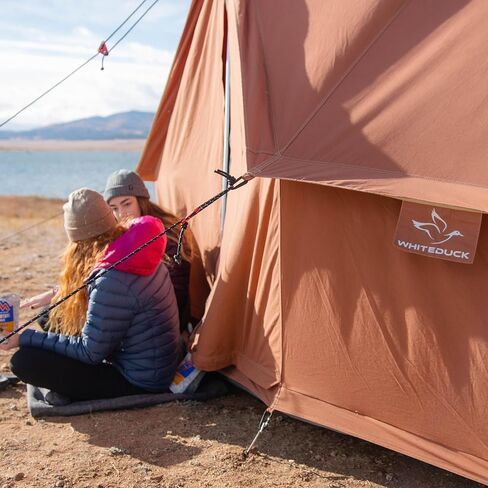 خيمة جرس قماشية من WHITEDUCK Regatta - مع ستوف جاك، مقاومة للماء، خيمة فاخرة للتخييم والتخييم في 4 فصول في الهواء الطلق in Kuwait