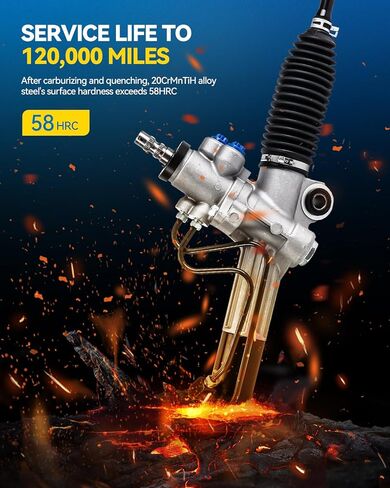 PHILTOP Power Steering Rack and Pinion Compatible with Lexus RX300 1999 2000 2001 2002 2003 All Models, Hydraulic Rack and Pinion Replace 26-2611 in Kuwait