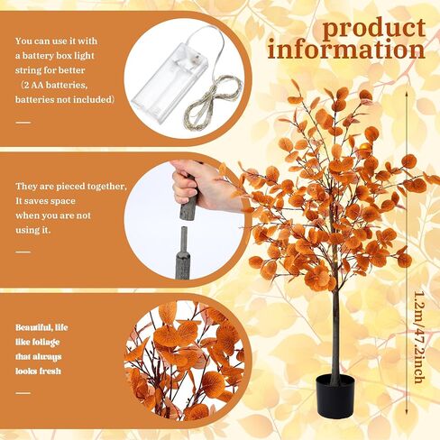 4ft الخريف البرقوق cimicifuga شجرة البذور الشكر الاصطناعي ficus ورقة الشجرة ديكور الخريف ديكور الصعود للحفل in Kuwait