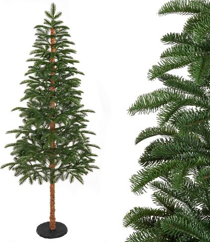 Decoway 6 FT Artificial Christmas Tree, Unlit Xmas Tree with 641 Green PE Tips for Indoor Outdoor Decorations Holiday Decor in Saudi Arabia