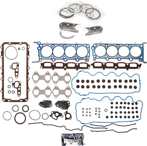 MA-9761264566-4 حلقات مجموعة الحشية الكاملة متوافقة مع/ل 04-06 FORD F150 F250 5.4L TRITON 24V in Saudi Arabia