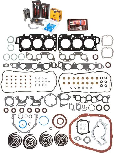 MA-4216958043-7 حلقات مجموعة الحشية الكاملة محامل تناسب 99-03 لكزس تويوتا 3.0 DOHC 1MZFE in Saudi Arabia