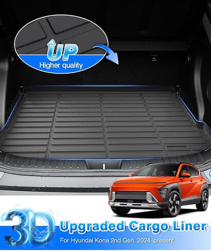Cartist Custom Compatible with Cargo Liner 2019 2020 2021 2023 2024 2025 Audi Q8/RS Q8 All Weather Cargo Mat Heavy Duty Waterproof Rear Cargo Tray Trunk Floor Mat in Kuwait