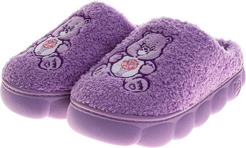 Josmo Care Bear Slippers for Women - Bear Sandal House Shoes - NonSlip Comfy Plush Soft Fluffy Warm (Sizes 5-10 Adults) in Saudi Arabia