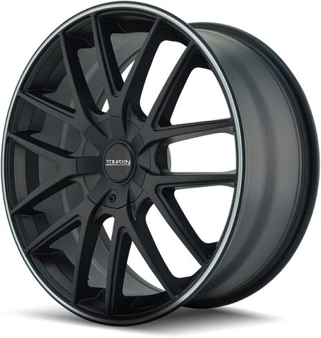 TR60 18x8, Bolt Pattern: 5x112/120, Offset: 40, MATTE BLACK/MACHINED RING, set of 1 in Saudi Arabia
