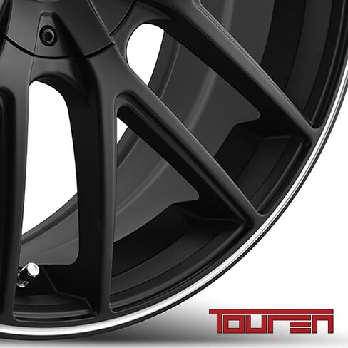 TR60 18x8, Bolt Pattern: 5x112/120, Offset: 40, MATTE BLACK/MACHINED RING, set of 1 in Saudi Arabia