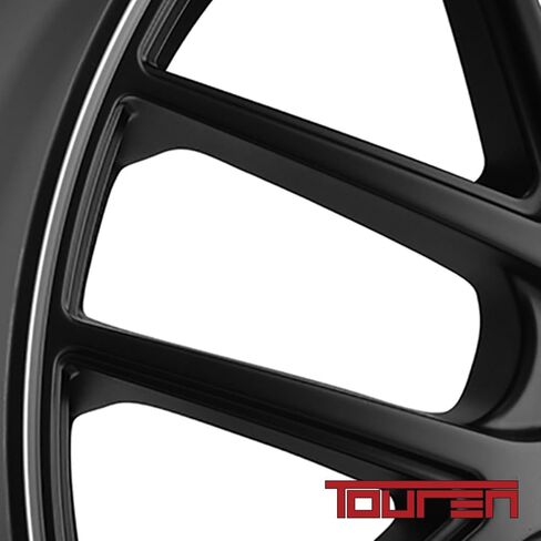 TR60 18x8, Bolt Pattern: 5x112/120, Offset: 40, MATTE BLACK/MACHINED RING, set of 1 in Saudi Arabia