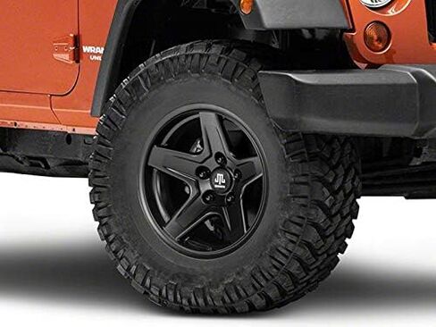 ماموث بولدر العجلة السوداء غير اللامع. 17x9 ؛ -6 مم إزاحة متوافقة مع 07-18 Jeep Wrangler JK in Kuwait