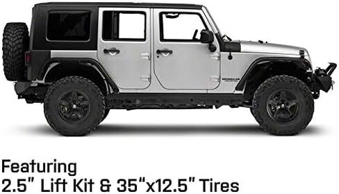 ماموث بولدر العجلة السوداء غير اللامع. 17x9 ؛ -6 مم إزاحة متوافقة مع 07-18 Jeep Wrangler JK in Kuwait