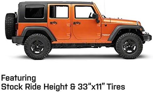 ماموث بولدر العجلة السوداء غير اللامع. 17x9 ؛ -6 مم إزاحة متوافقة مع 07-18 Jeep Wrangler JK in Kuwait