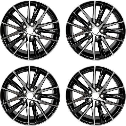 مجموعة من 4 عجلات سوداء سوداء 18 بوصة جديدة 18x8 عجلات العجلات ل Toyota Camry 2018 2019 2020 2021 2022 RIMS OE Design Replace in Saudi Arabia