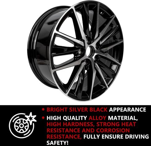 مجموعة من 4 عجلات سوداء سوداء 18 بوصة جديدة 18x8 عجلات العجلات ل Toyota Camry 2018 2019 2020 2021 2022 RIMS OE Design Replace in Saudi Arabia
